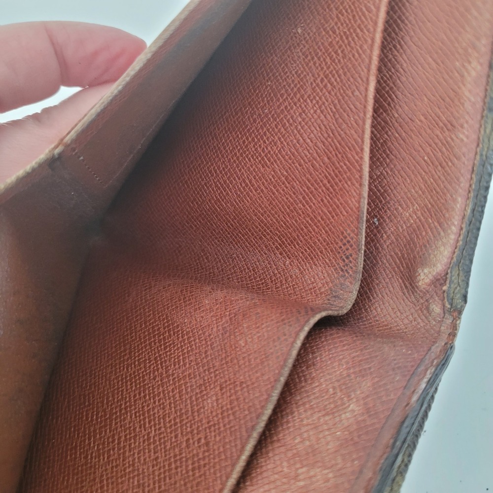 Louis Vuitton Monogram Porte Billets Cartes Credit Wallet Brown AN0920 Vintage - Picture 4 of 12